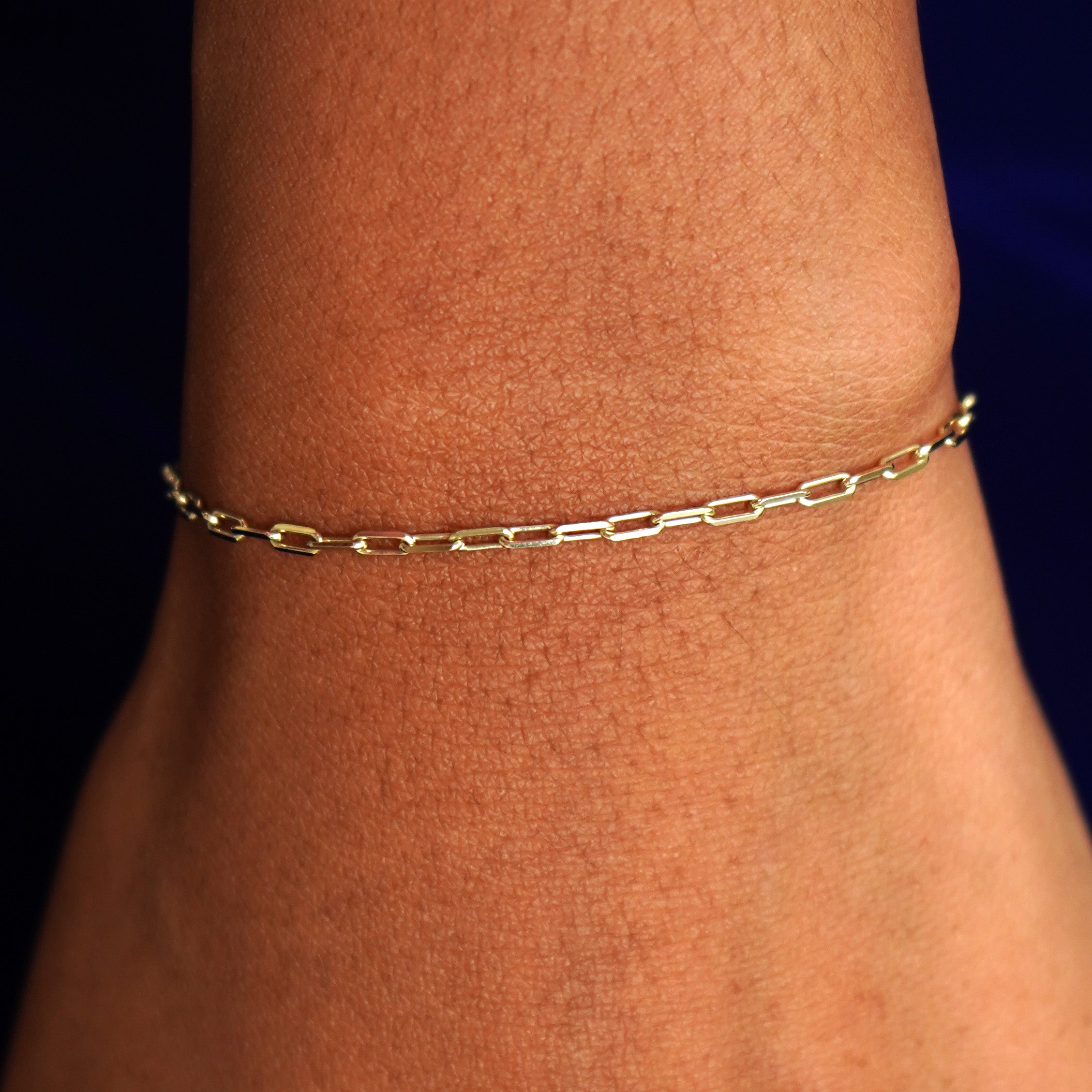 Gold Chain Bracelet, Daily Wear Bracelet, Layering Bracelet, Paperclip Chain,  Cable Chain, Figaro Chain for Women, Best Friends Gift 