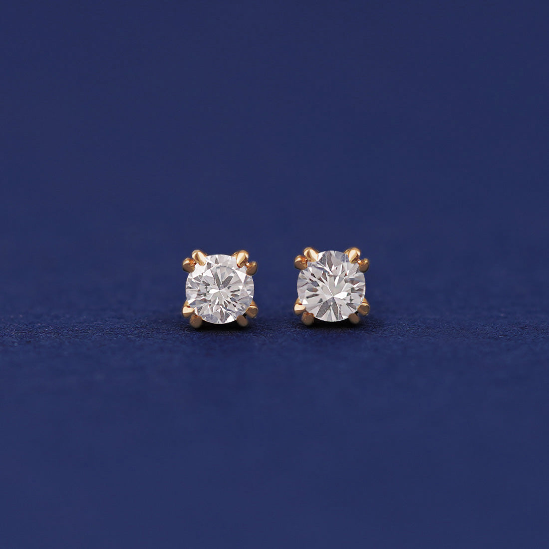 14K Gold .24ct outlet Moissanite Stud Earrings