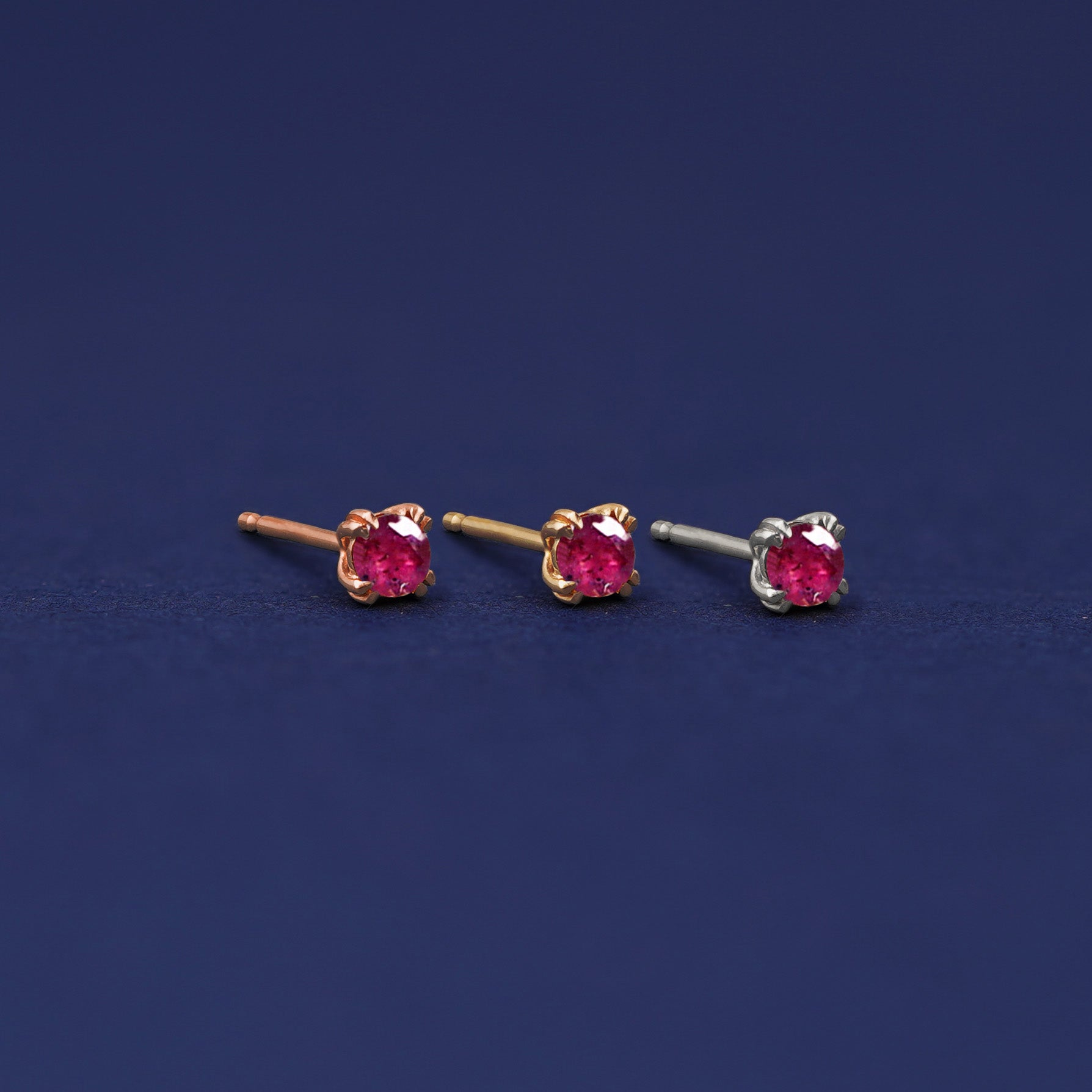 Ruby Stud Earrings Gold, 14k Gold hotsell Stud Earring Real Ruby, 4 Prong Stud Ruby Earrings, Minimalist Ruby Stud Earrings Gold, Genuine Ruby, Gift