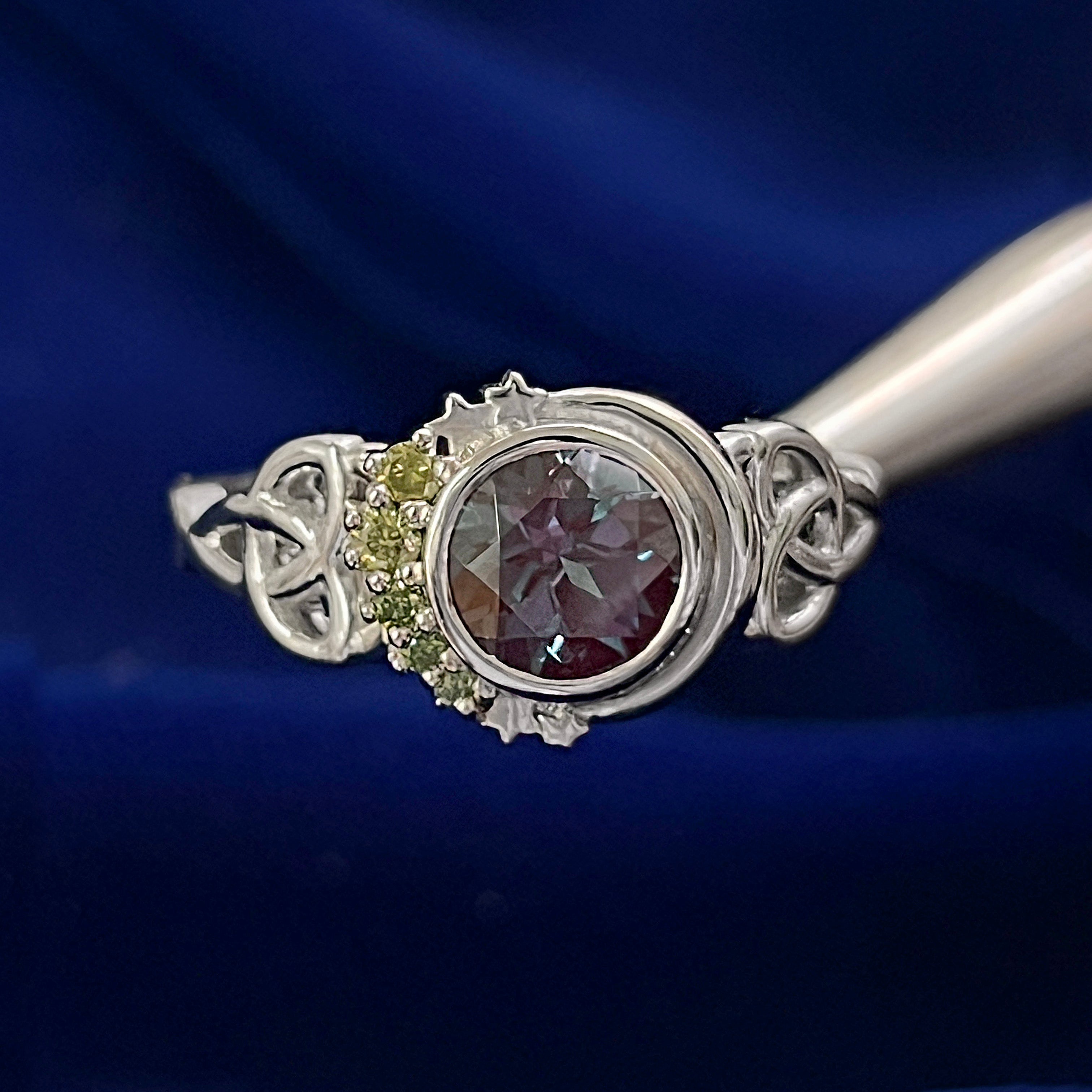 Stars & Moon Alexandrite Ring