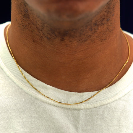 Thin Gold Cuban Chain (1.5MM) For Men - Minimalist Chains