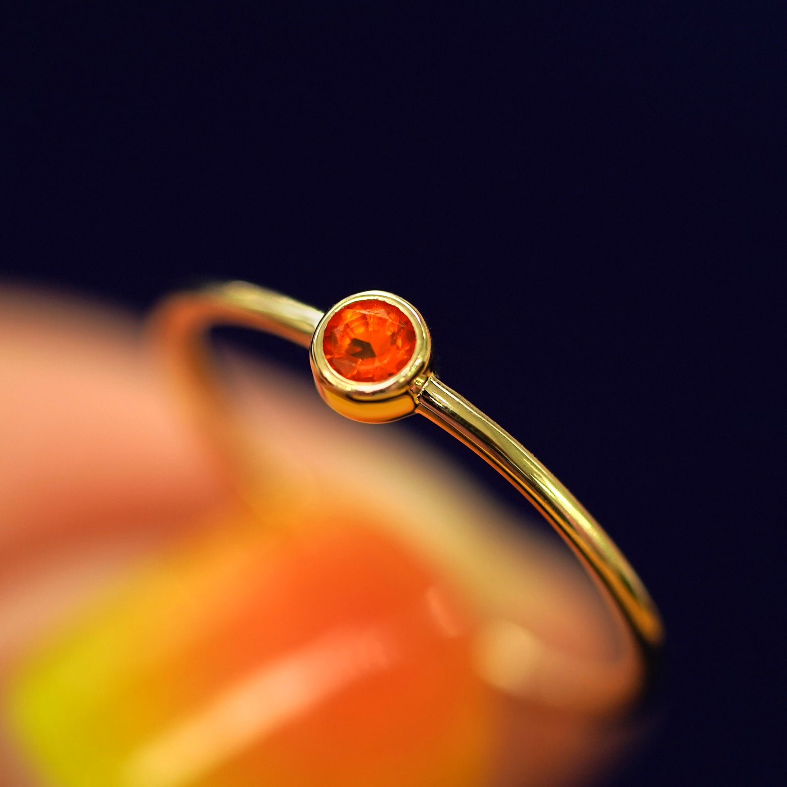 Fire Opal Rings