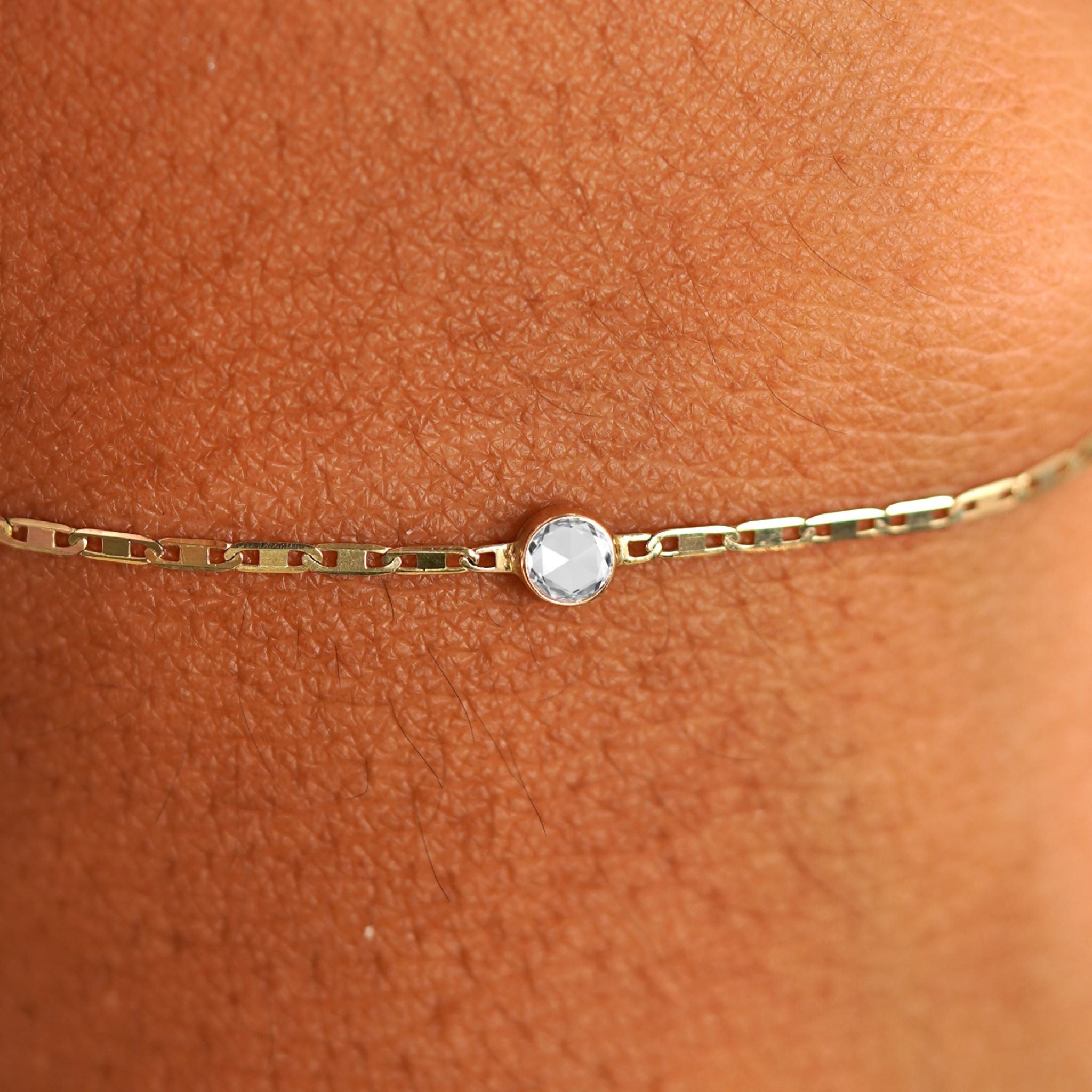 Automic Gold Rose Cut Diamond Bracelet | Sustainable Fine Jewelry