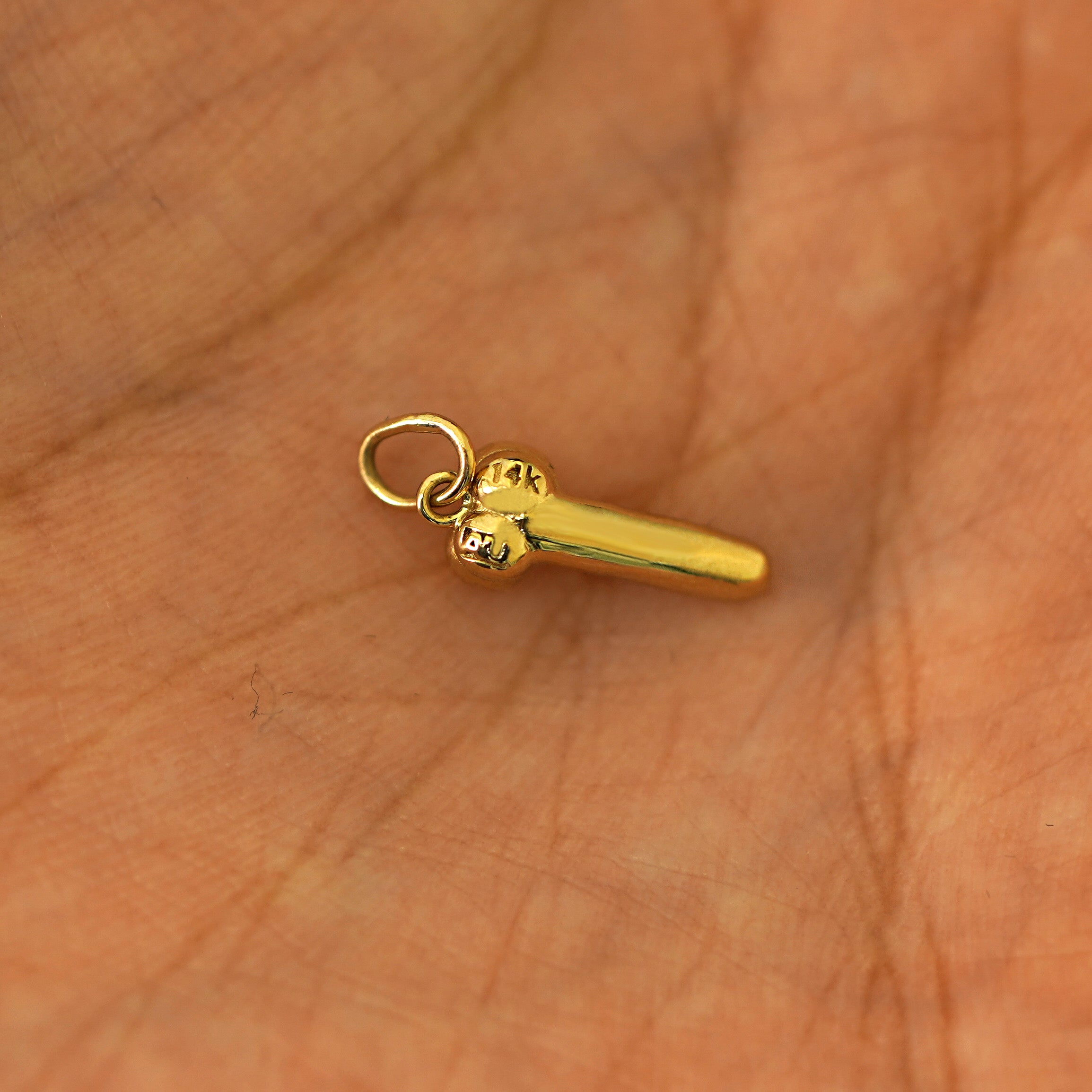 Vintage 14k Yellow Gold Boy Shaped shops Charm Engraved DICK Name