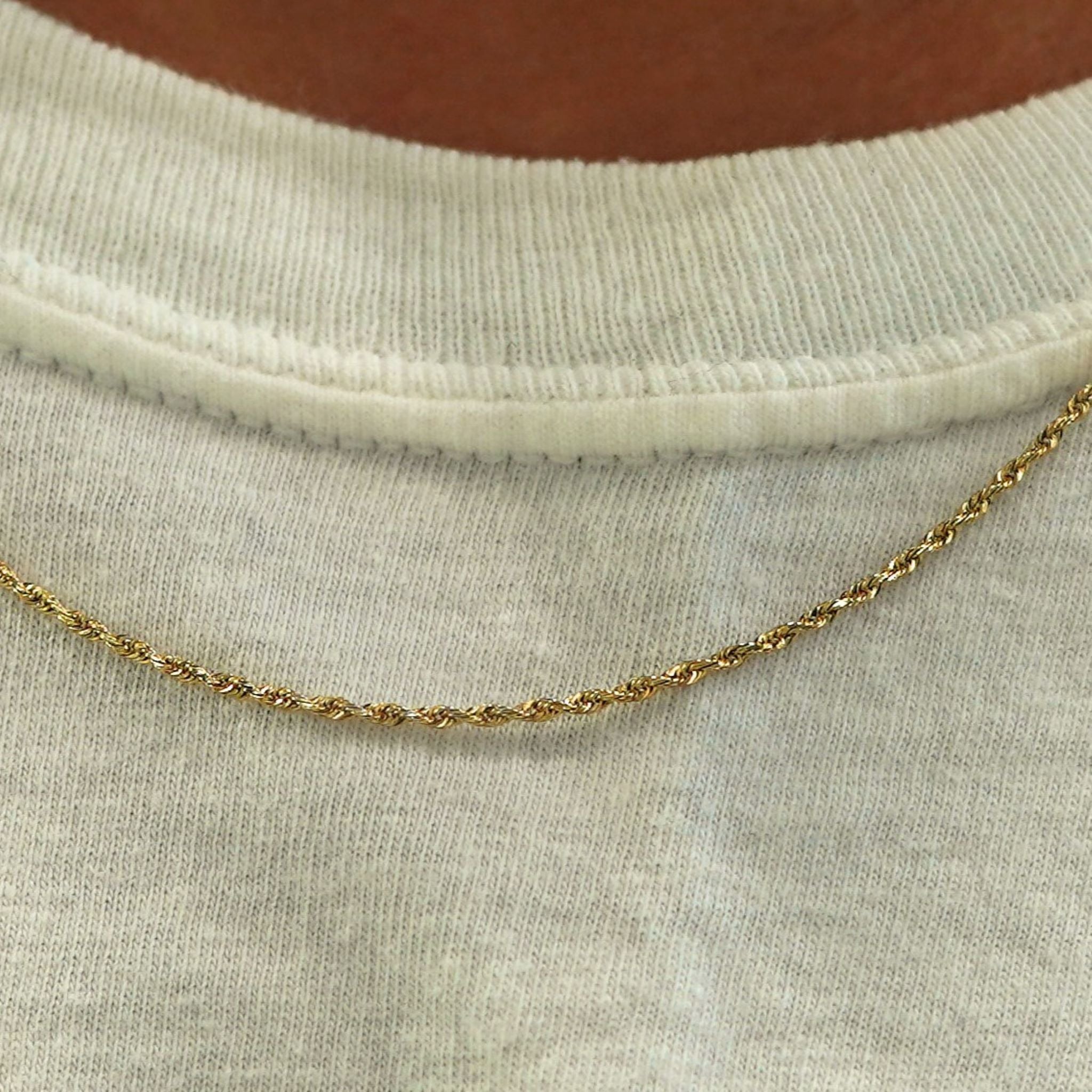 Top 18k gold chain, 14k gold chain, Yellow gold chain, White gold chain, Rope chain